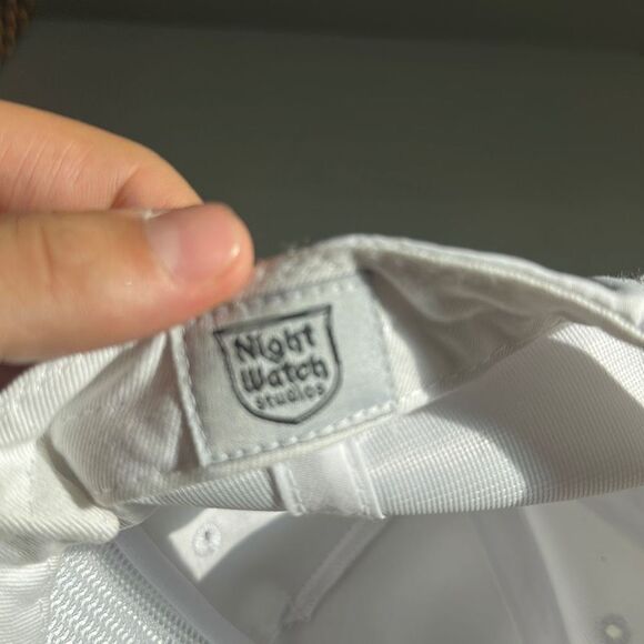 Night Watch Studios Men's White Snapback Trucker Cap One Size Fits All‎ - Picture 7 of 8